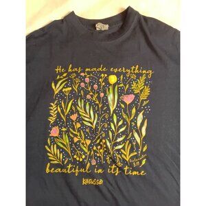 Kerusso Womens Christian T-Shirt Large Ecclesiastes 3:11 Bible Verse